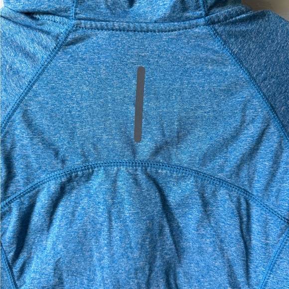 Reebok Active Teal Hooded Pullover w/Thumb Holes - Picture 3 of 6